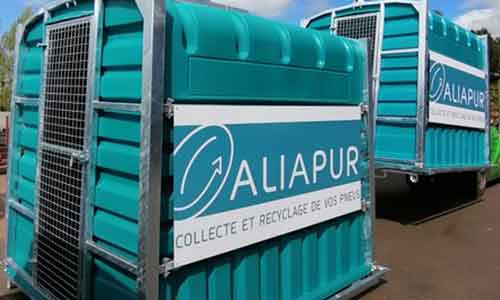 French Aliapur improves end-of-life tire collection chain deploying small containers