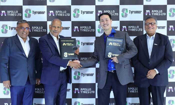 Tyromer’s Tire Derived Polymer to be used for Apollo’s new tires