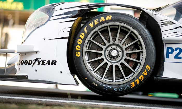 Goodyear manufactures tires composed of recycled materials by 70%