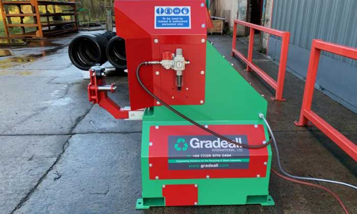 Gradeall introduces new cost-saving Car Tyre Sidewall Cutter