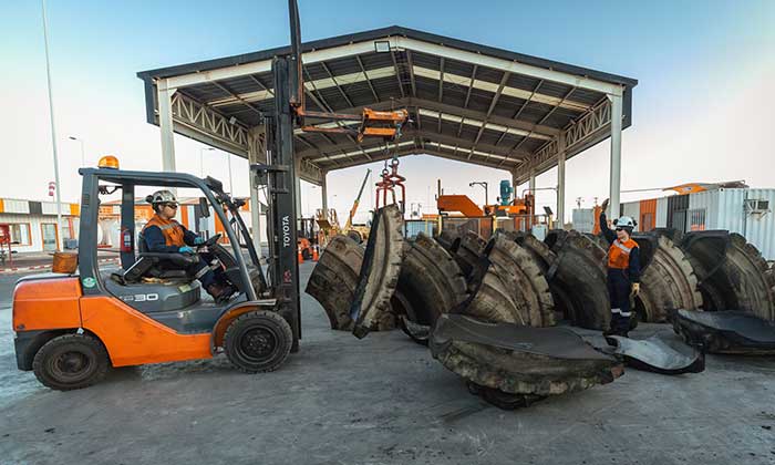 Kal Tire's journey to circular OTR tire recycling in Chile
