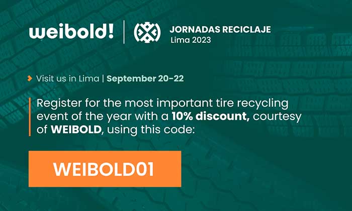 Meet Weibold at the 3rd Latin American Conference on Tire Recycling in Lima, Peru, September 20-22