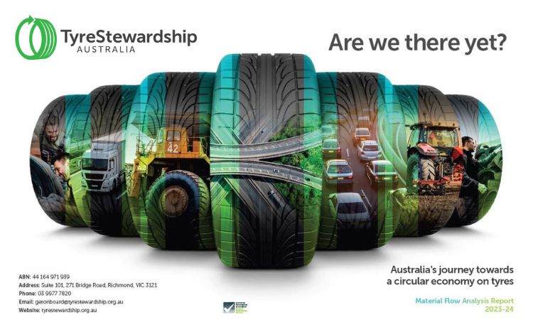 Australia's journey towards a circular economy on tyres: Material Flow Analysis Report 2023–24