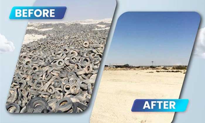 Qatar clears stockpile with 2 million end-of-life tires