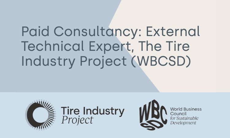 Tire Industry Project opens call for external technical expert to support research evaluation