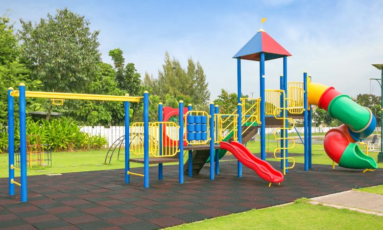 Recycled tire surfacing powers inclusive playground renewal in British Columbia